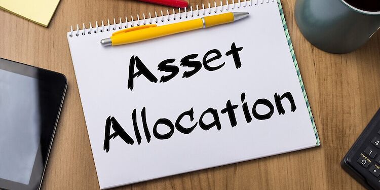 Asset Allocation op een kladblok